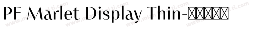 PF Marlet Display Thin字体转换